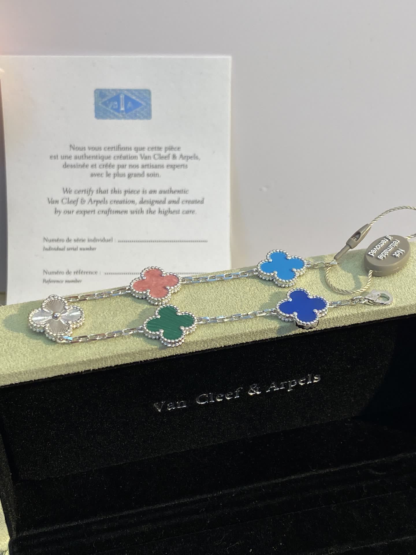 Van Cleef & Arpels Alhambra Multicolor Enamel Bracelet